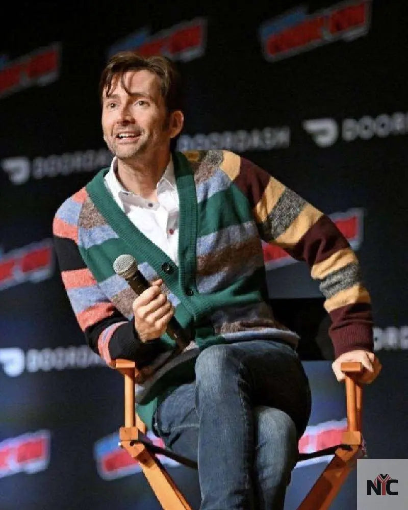 David Tennant New York Comic Con 2023 Cardigan