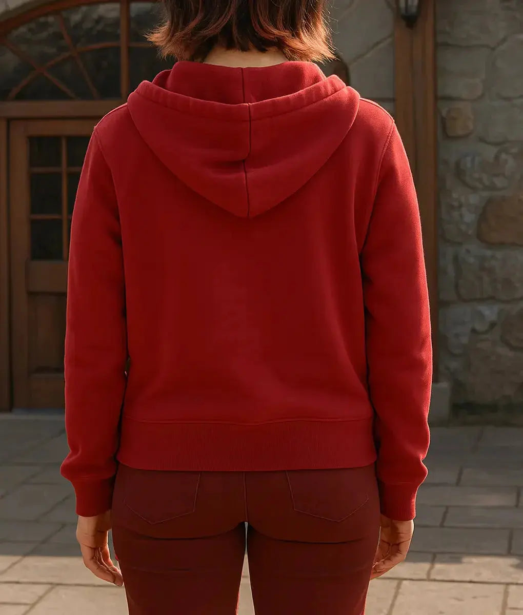 Death of a Unicorn Jenna Ortega Red Hoodie