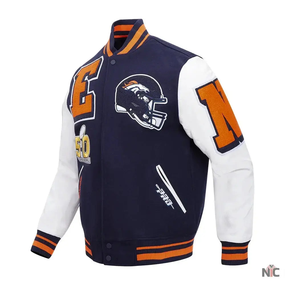 Denver Broncos Mashup Varsity Jacket