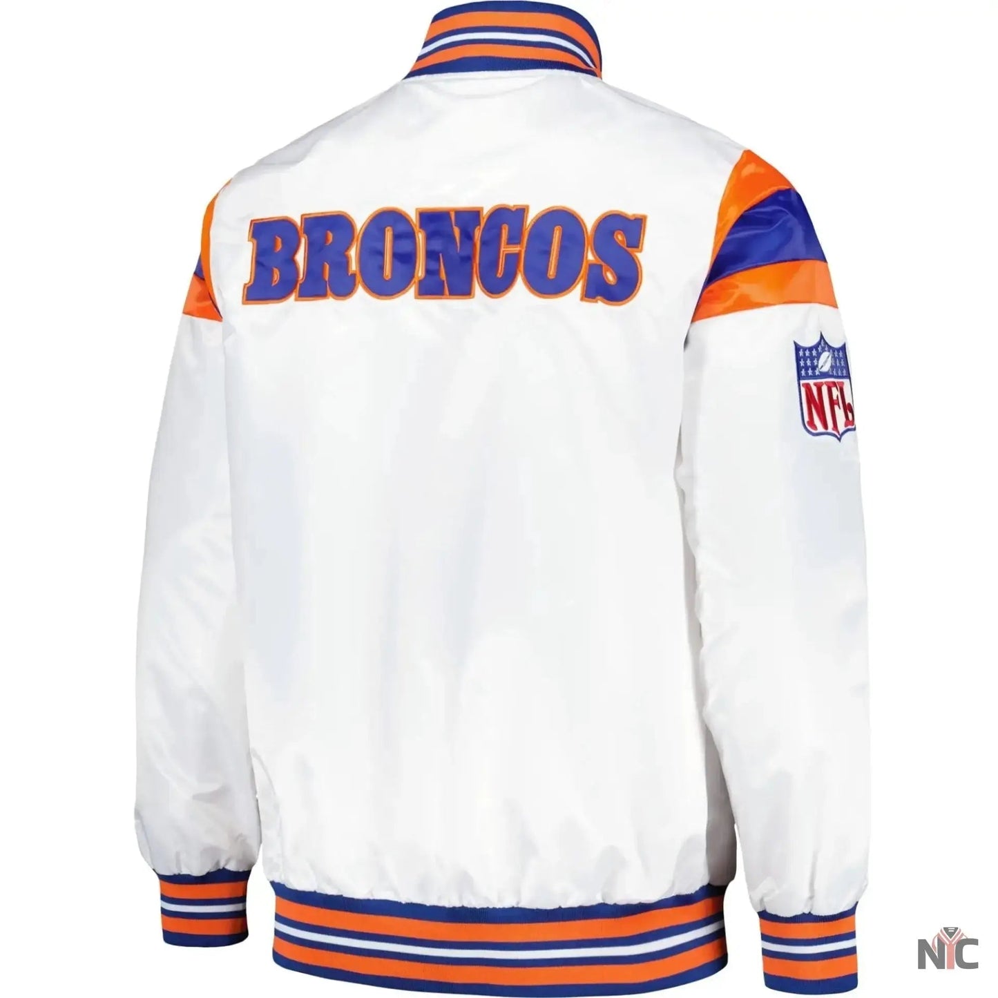 Denver Broncos Vintage Satin Varsity Jacket