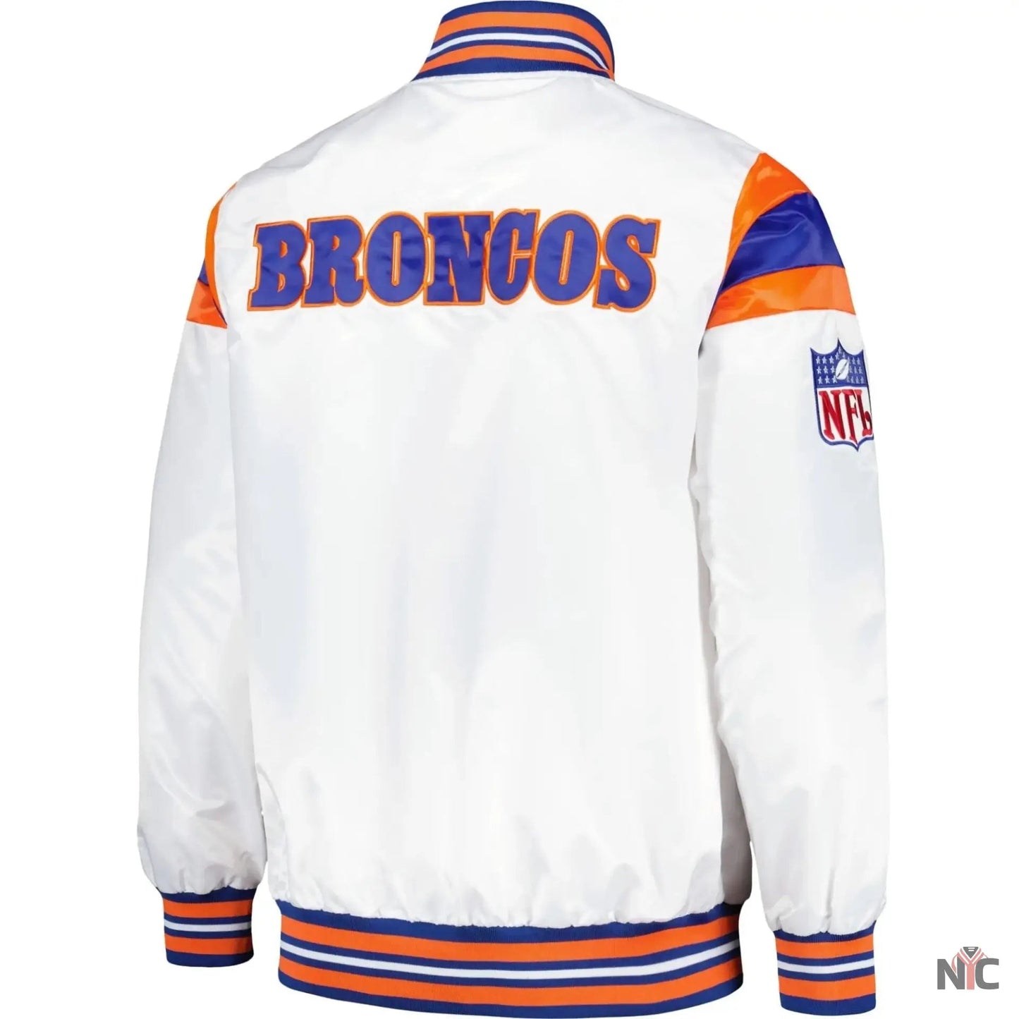 Denver Broncos Vintage Satin Varsity Jacket