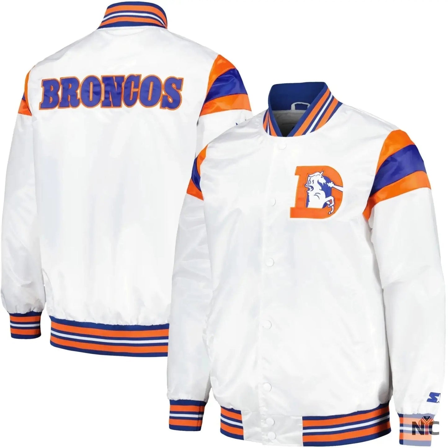Denver Broncos Vintage Satin Varsity Jacket