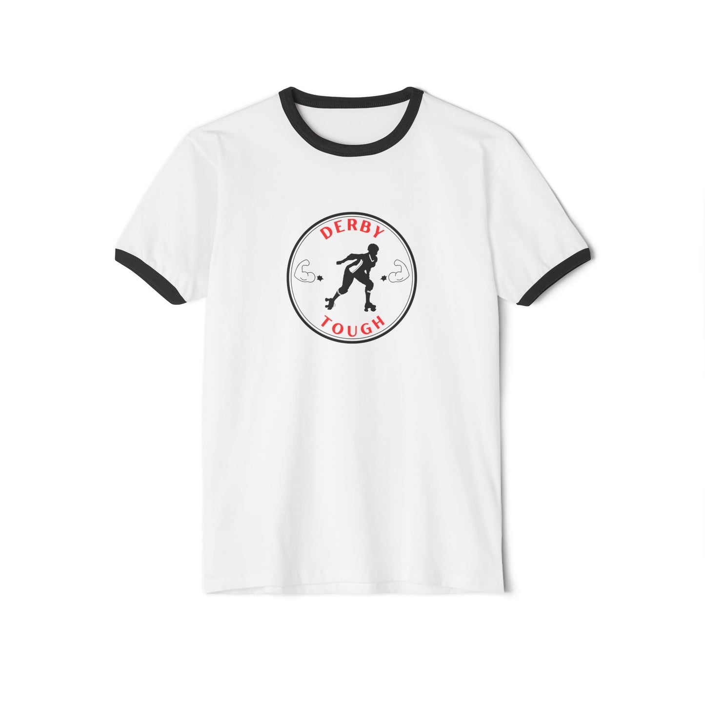 Derby Tough Unisex Cotton Ringer T-Shirt