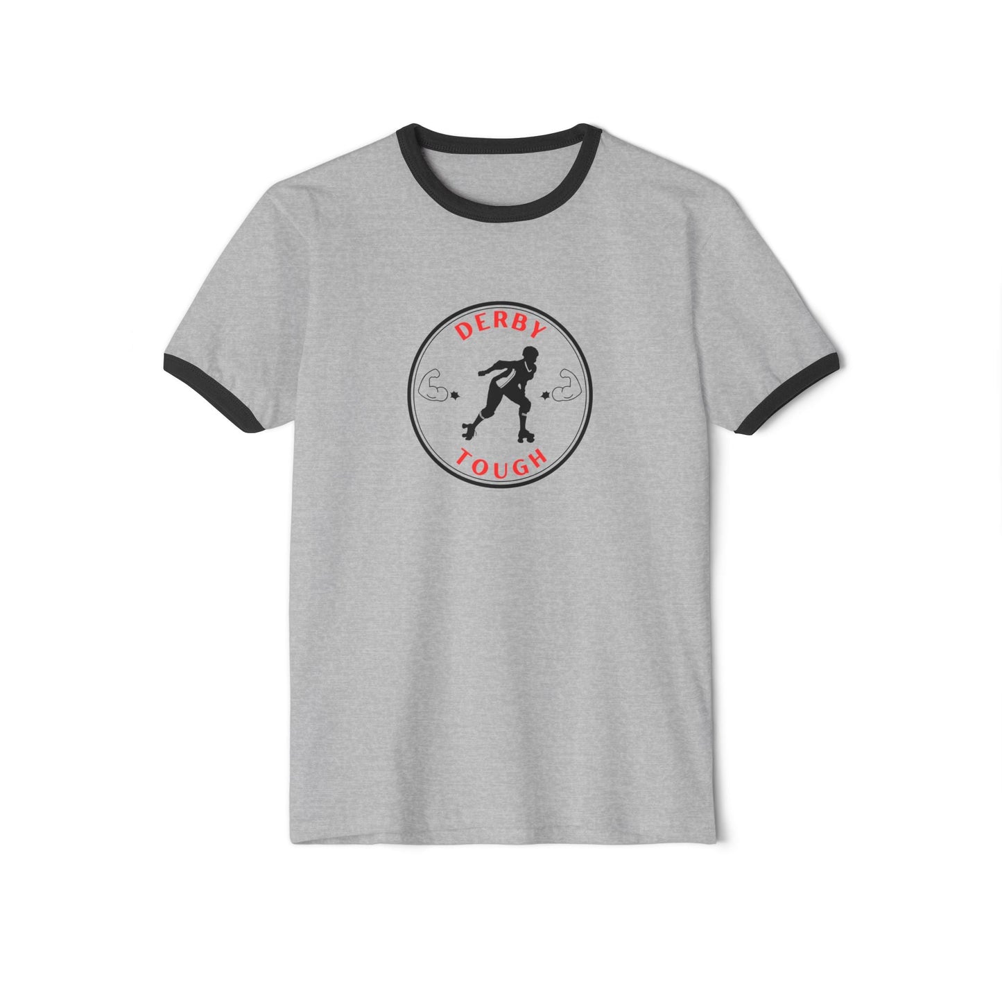 Derby Tough Unisex Cotton Ringer T-Shirt