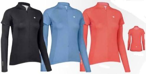 DESCENTE Women's Slipstream Cycling Jersey (with Arm Sleeves), Mango Pink, Medium