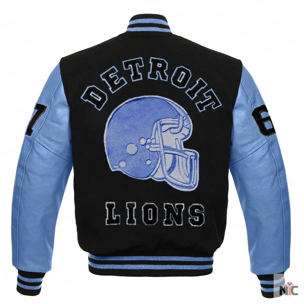 Detroit Lions Eddie Brock Venom 2 Varsity Jacket