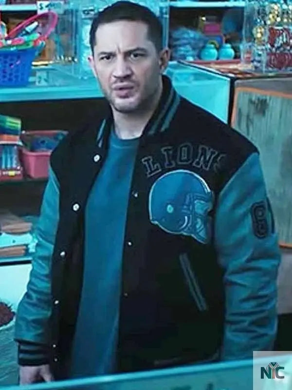 Detroit Lions Eddie Brock Venom 2 Varsity Jacket