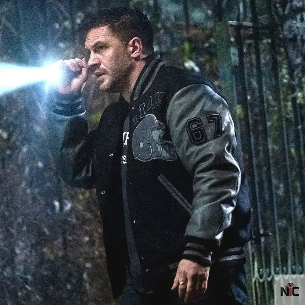 Detroit Lions Eddie Brock Venom 2 Varsity Jacket