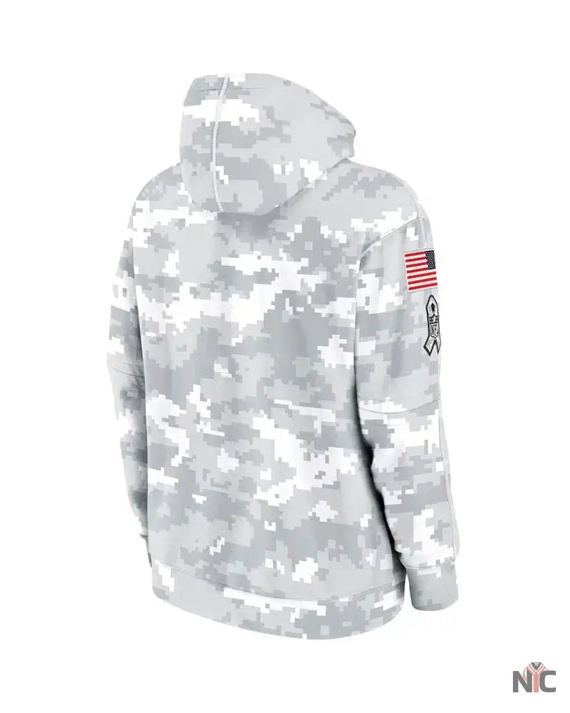 Detroit Lions Salute To Service Camo 2024 Hoodie