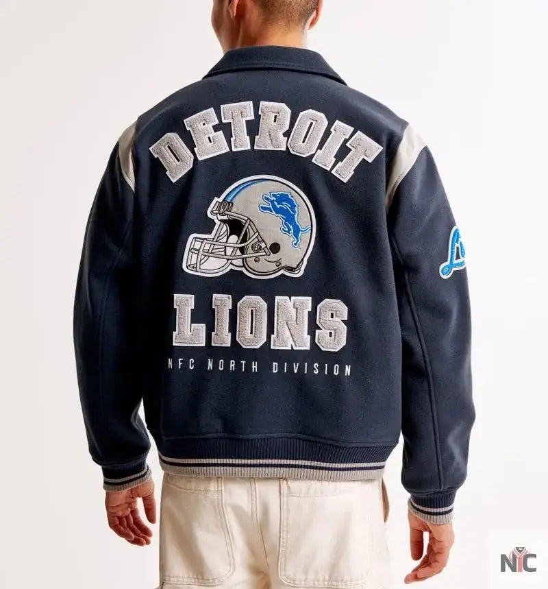 Detroit Lions Varsity Bomber Jacket