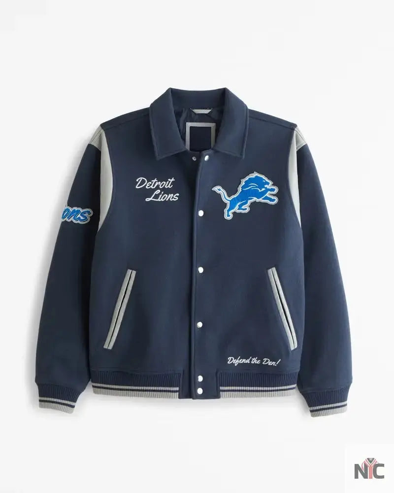 Detroit Lions Varsity Bomber Jacket