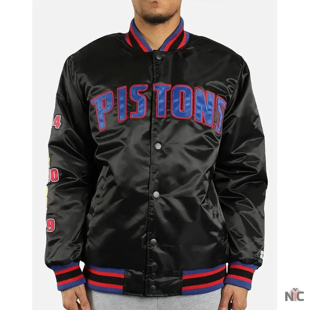 Detroit Pistons Finals Satin Jacket