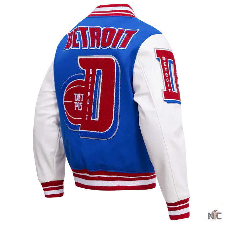 Detroit Pistons Mash Up Varsity Jacket
