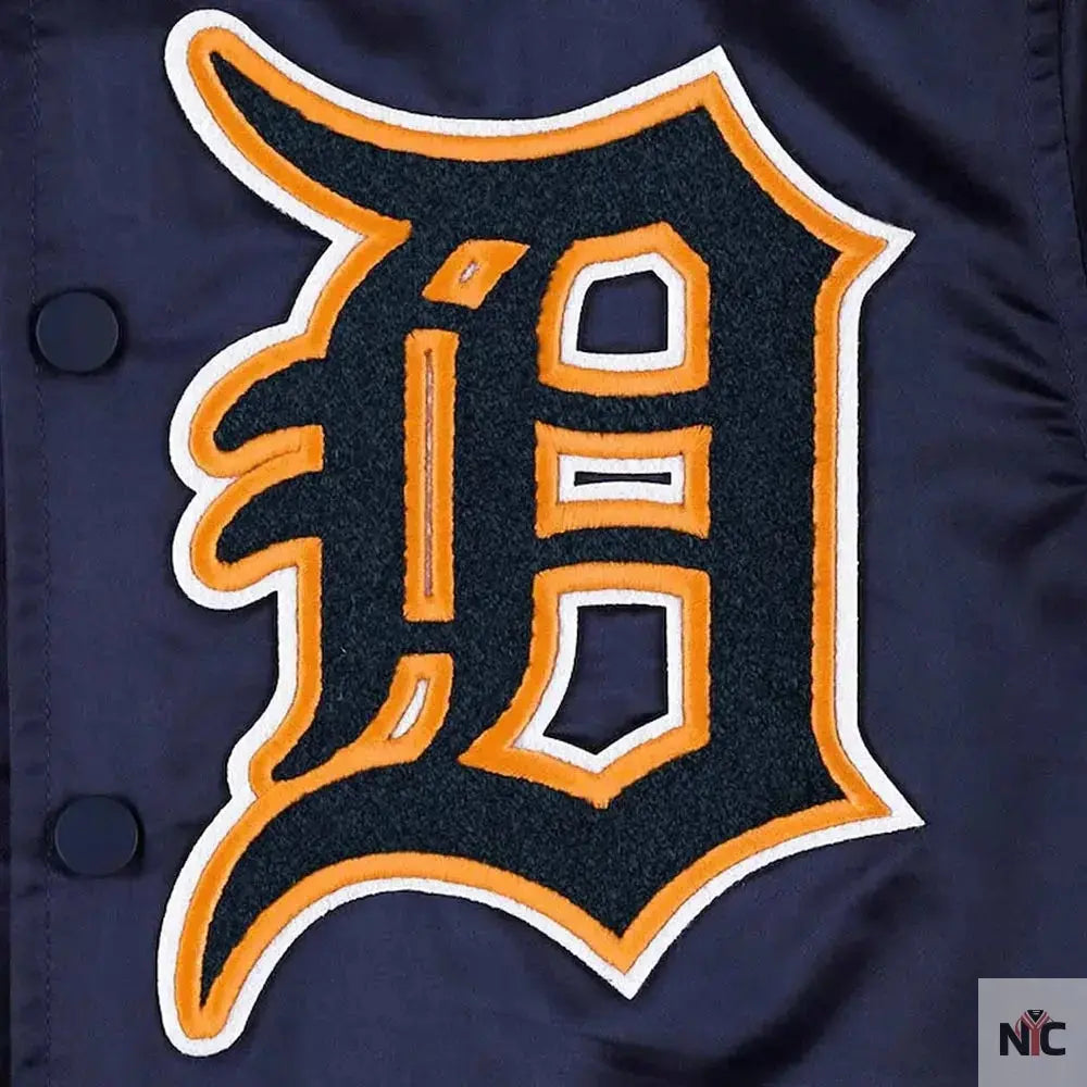 Detroit Tigers Mash Up Satin Jacket