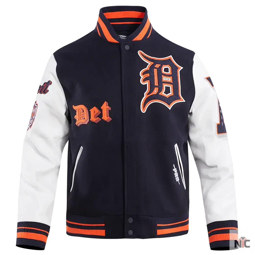Detroit Tigers Old English Varsity Jacket