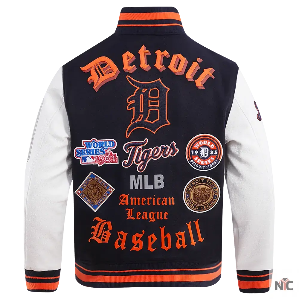 Detroit Tigers Old English Varsity Jacket
