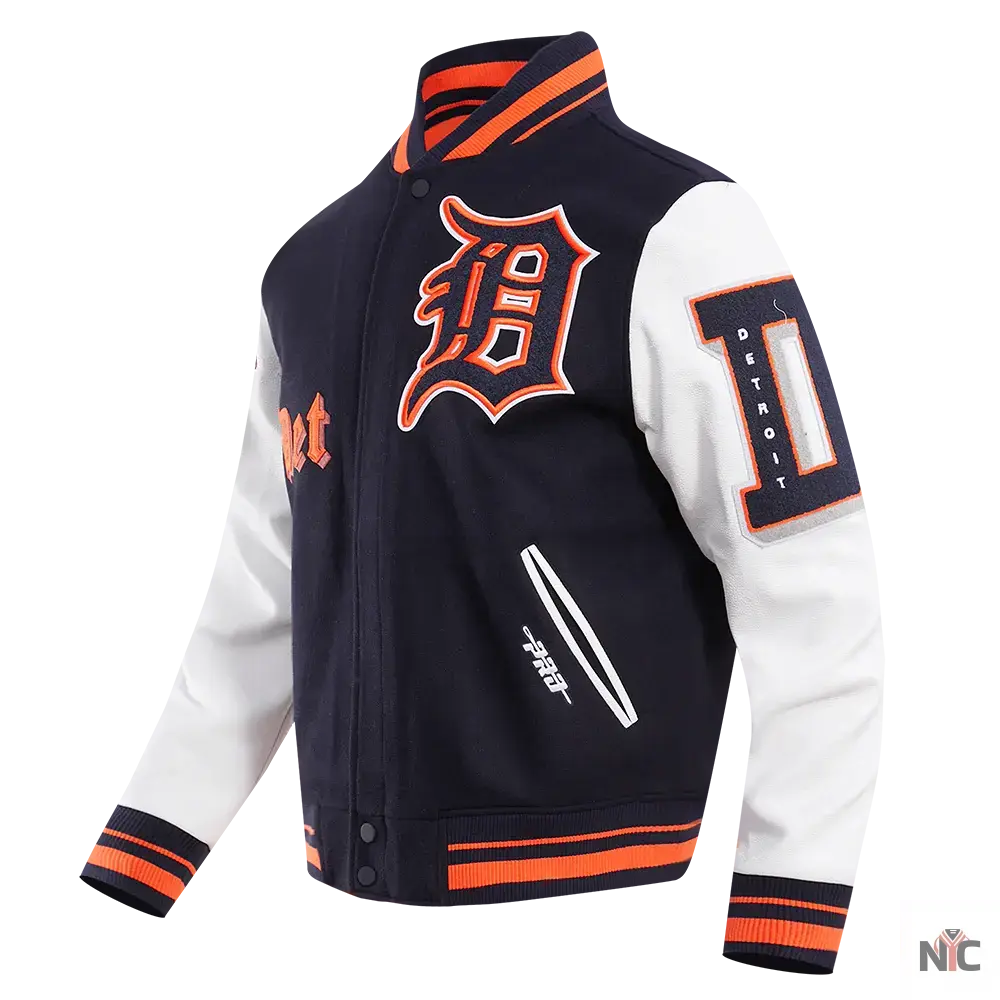 Detroit Tigers Old English Varsity Jacket
