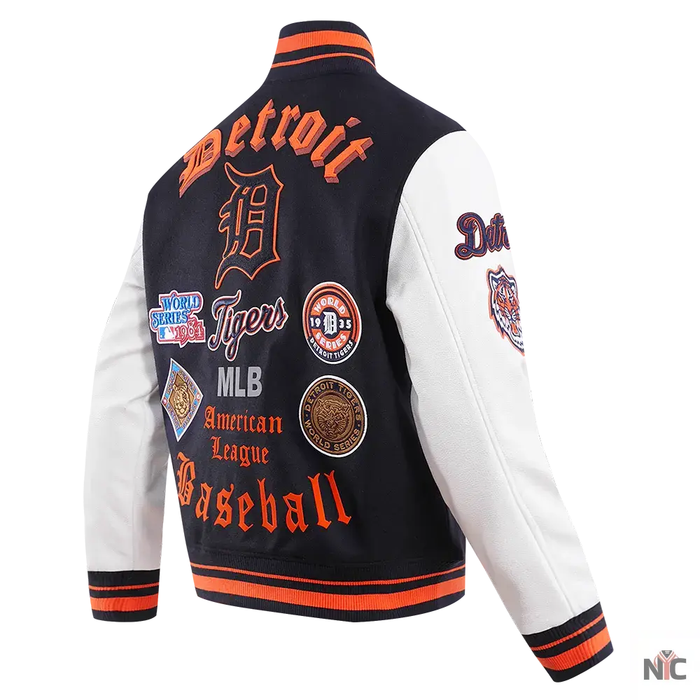 Detroit Tigers Old English Varsity Jacket