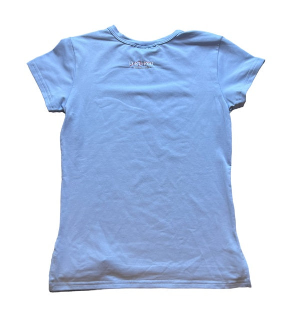 Butterfly Women's Athletic T-Shirt, Light Blue (S, M, XL)