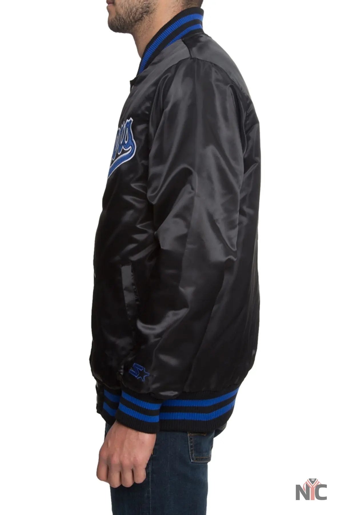 Dodgers Black Satin Jacket