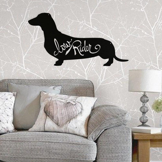 Dachshund Low Rider - Metal Wall Art/Décor