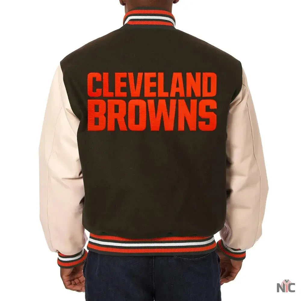 Domestic Cleveland Browns Varsity Jacket