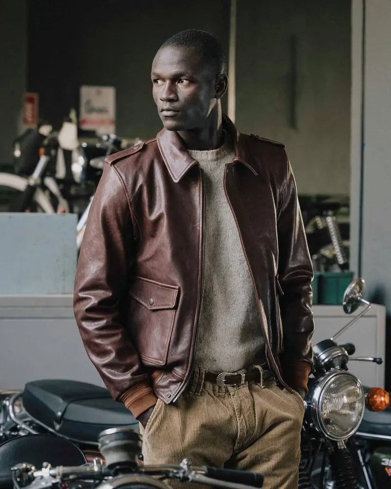 “Don Gentile” A-2 Seal Brown Flight Jacket