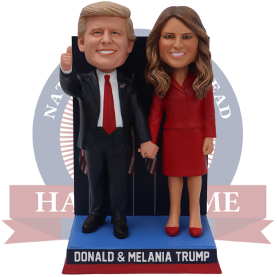 Donald and Melania Trump Election Night Victory Dual Bobblehead