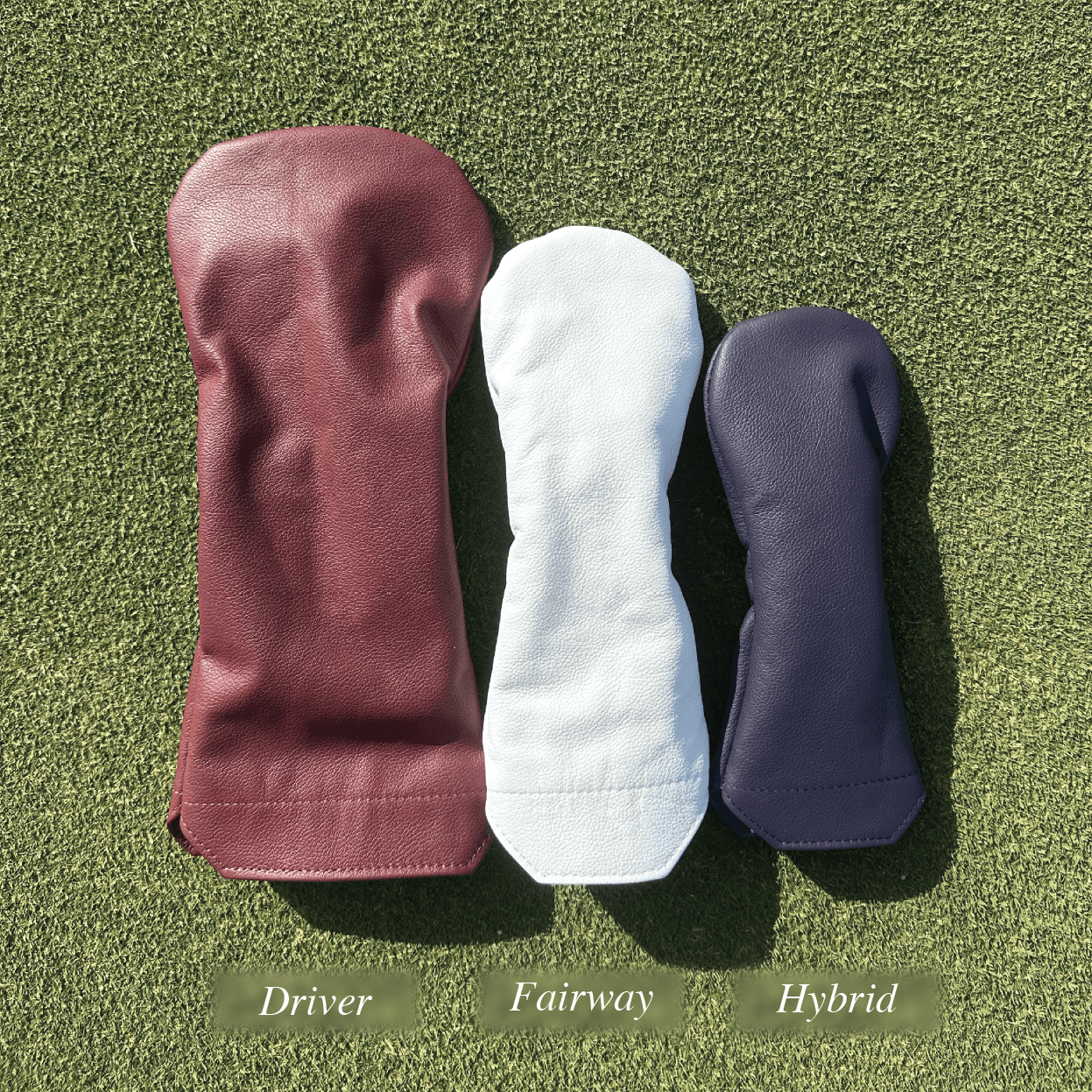 Solid Hybrid Leather Headcovers