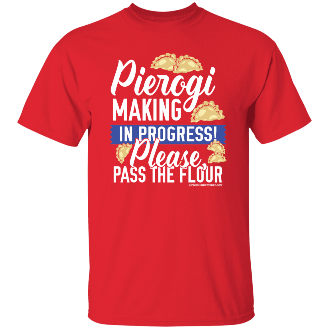 Pierogi Making In Progress (Dark Tees)