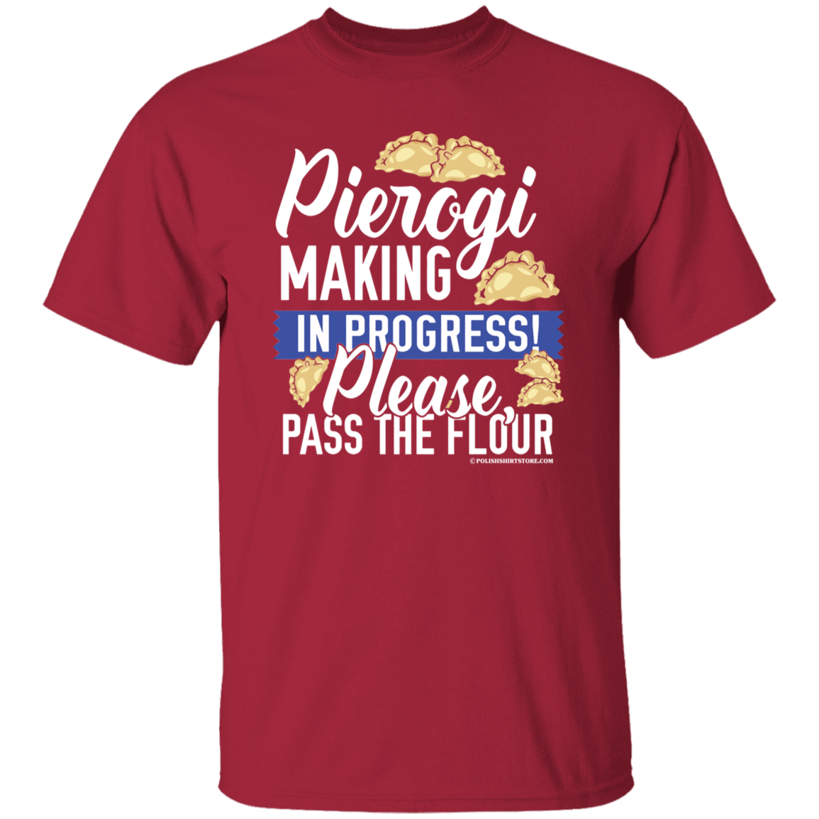 Pierogi Making In Progress (Dark Tees)