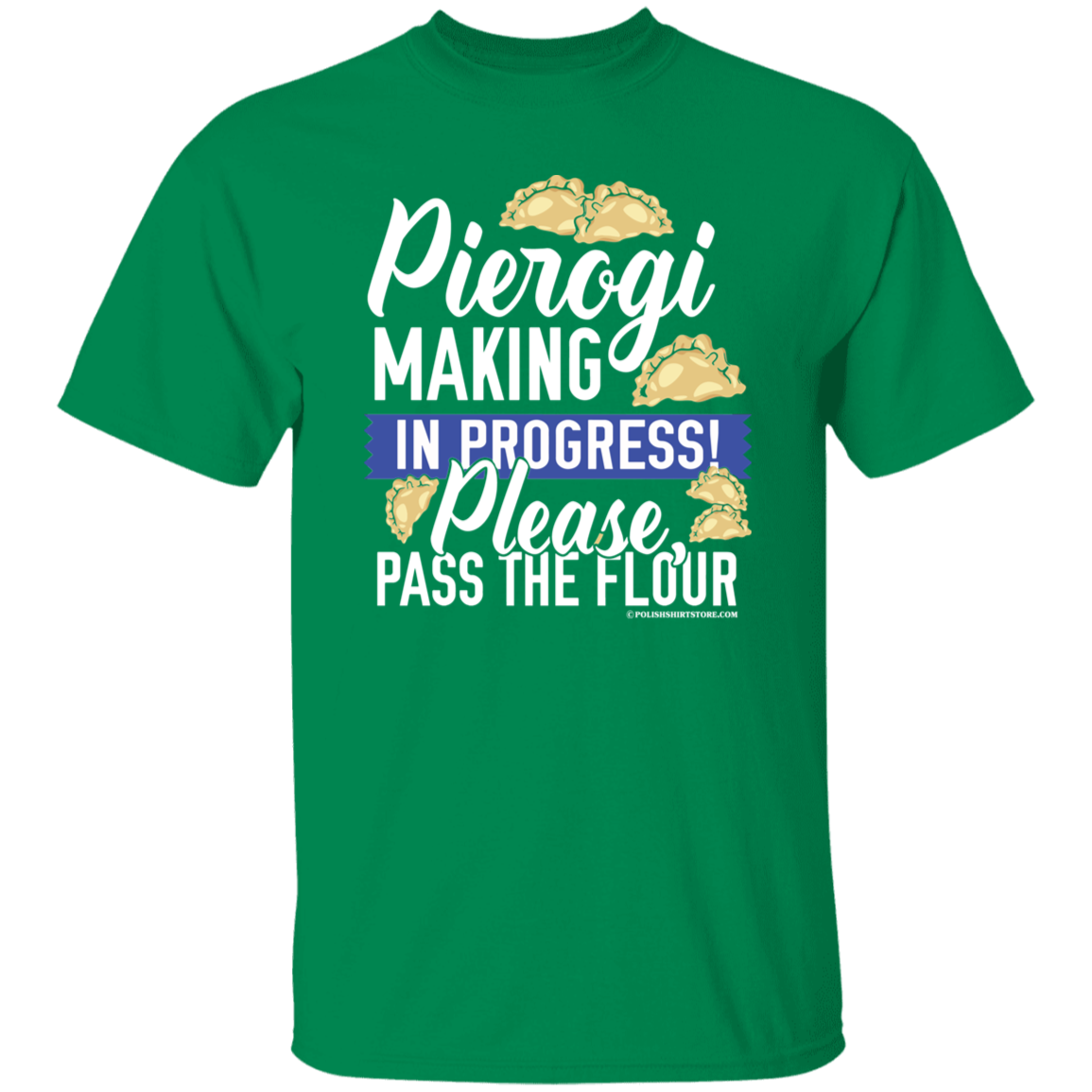 Pierogi Making In Progress (Dark Tees)