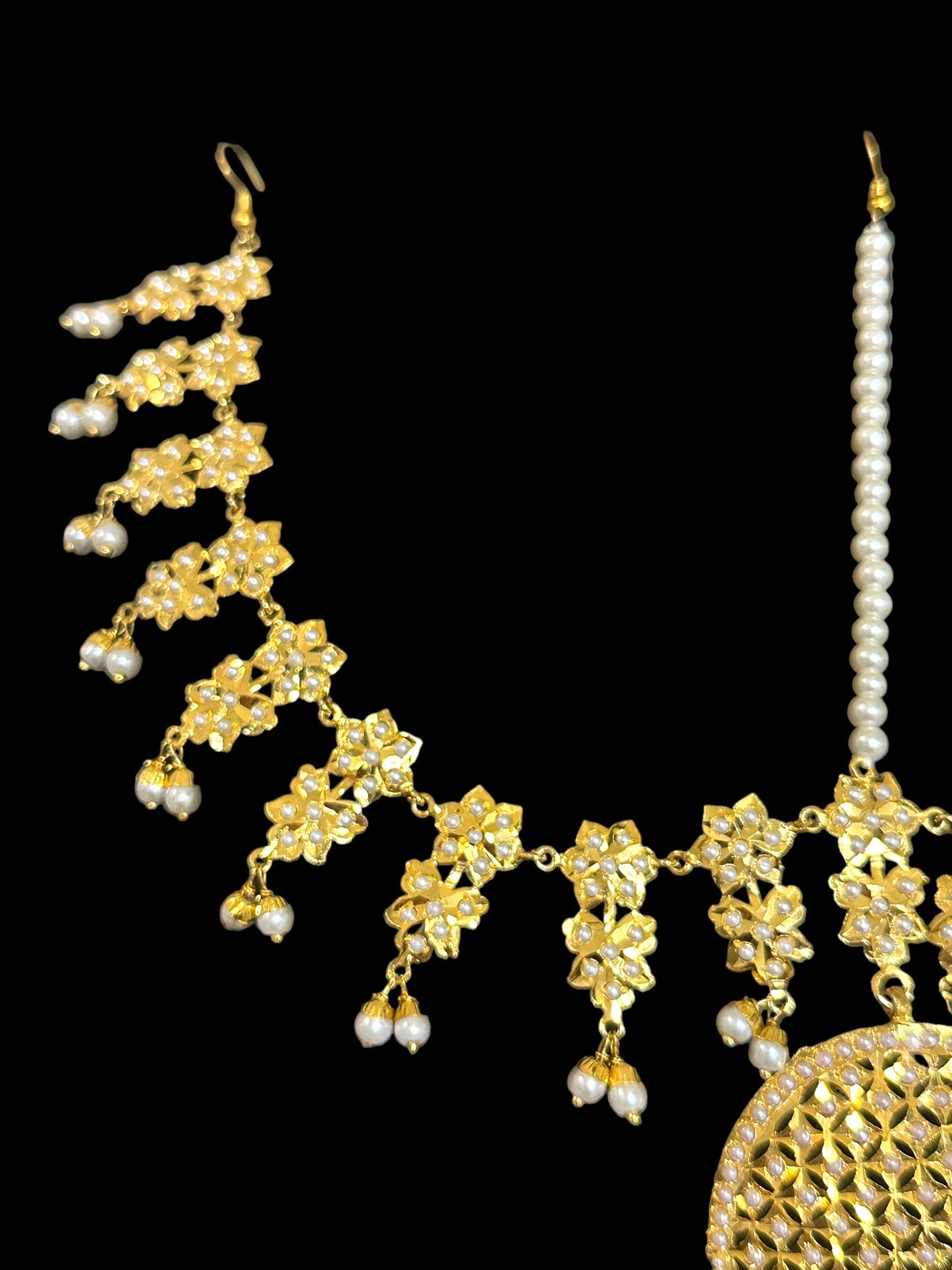 DJTK146 jadau mathapatti ( PEARLS ) (SHIPS IN 4 WEEKS )
