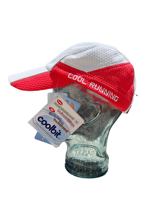 Newave Bikes Coolbit Cool Running Hat (White/Red)