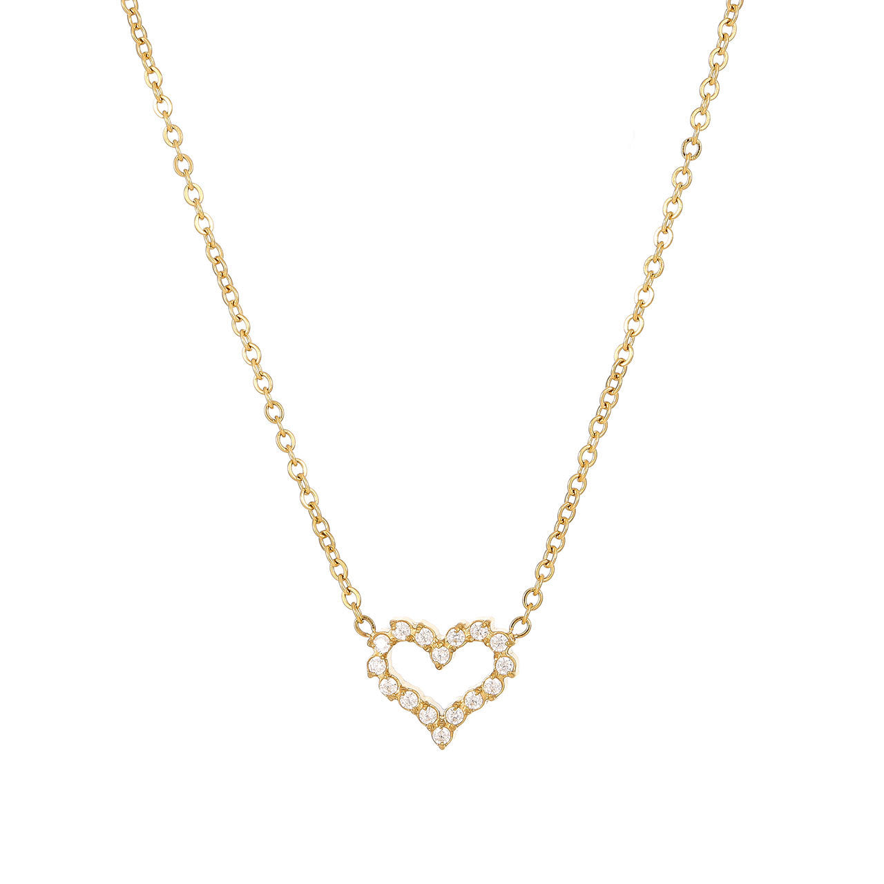 Diamond Heart Necklace - Love