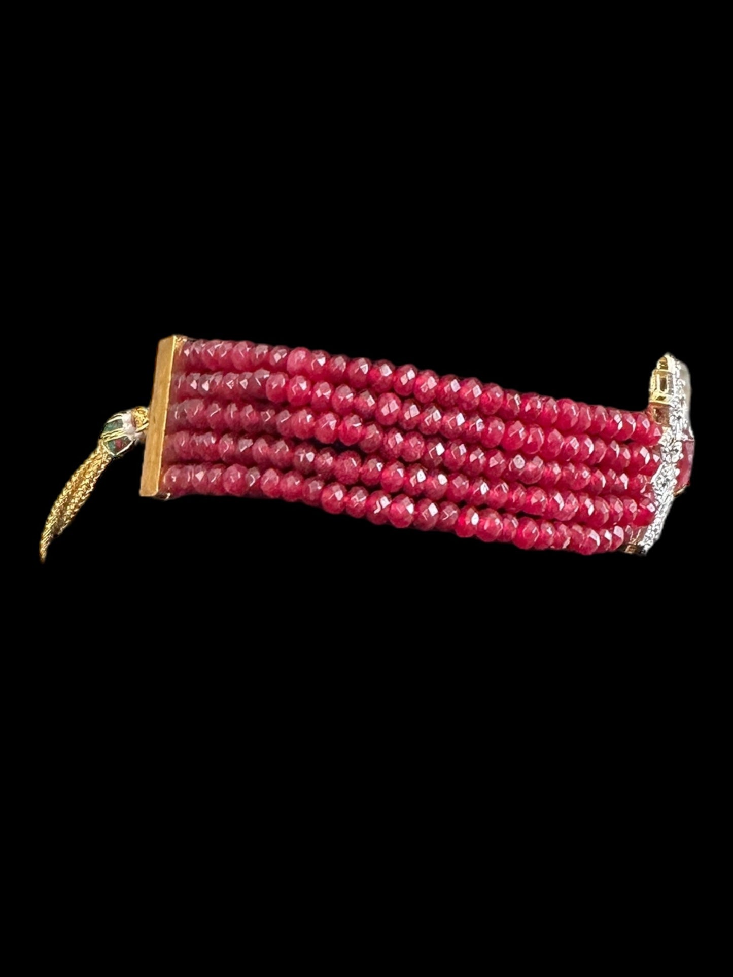 cz choker in ruby ( READY TO SHIP )