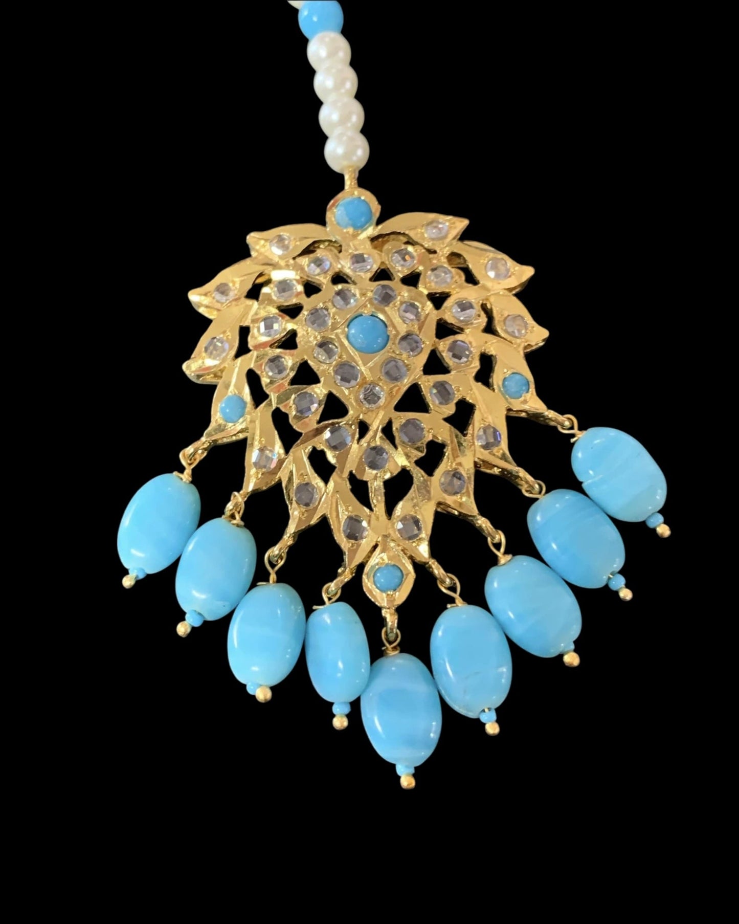 DJTK2 Zohra tika in turquoise   ( READY TO SHIP)