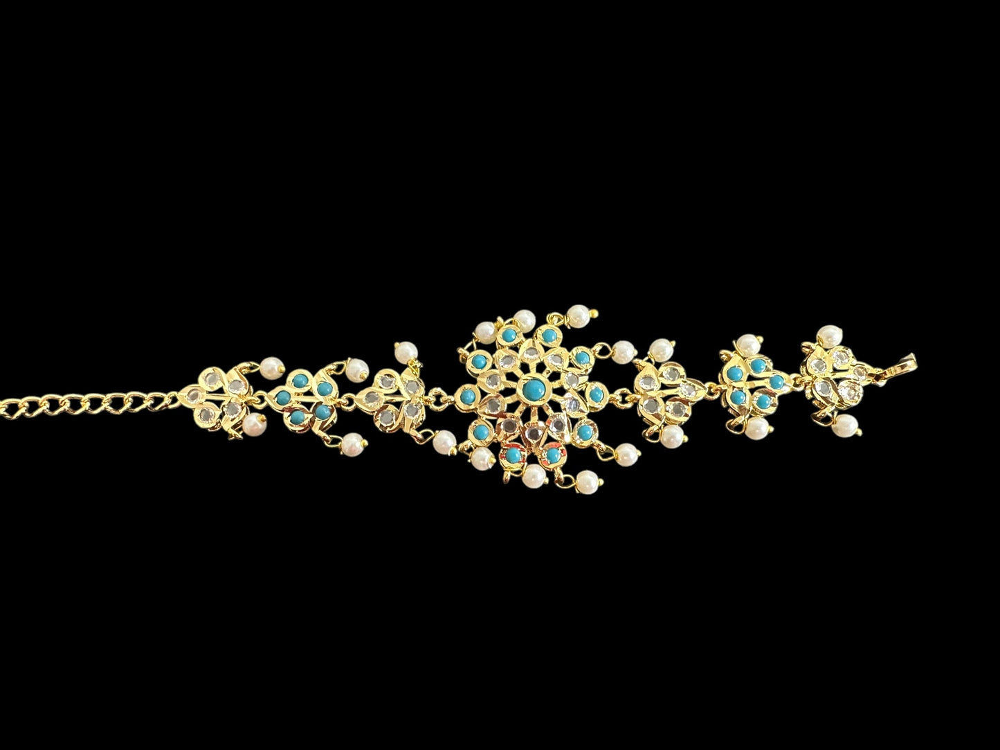 Amal hyderabadi bracelet in turquoise ( SHIPS IN 4 WEEKS )