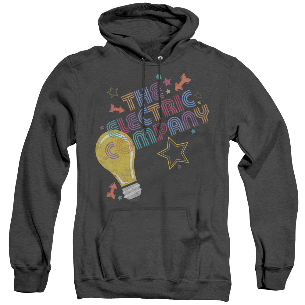 Electric Company Electric Light Mens Heather Hoodie Black Officially Licensed