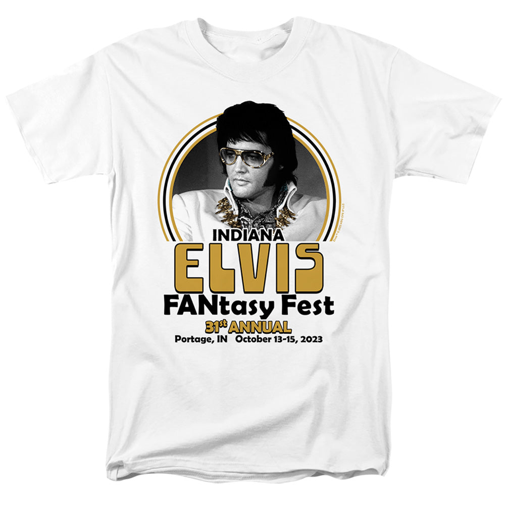 Elvis Fantasy Fest 2023 Mens T Shirt White Officially Licensed