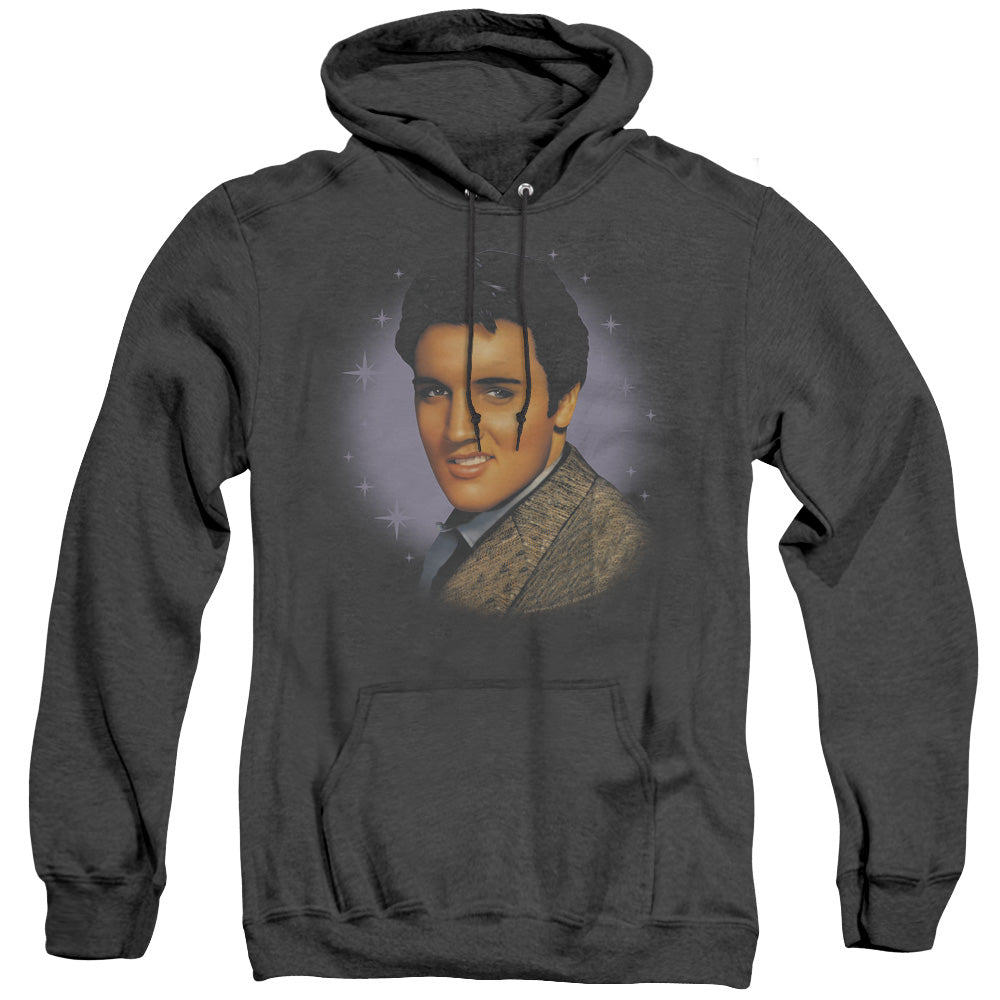 Elvis Presley Starlite Mens Heather Hoodie Black Officially Licensed