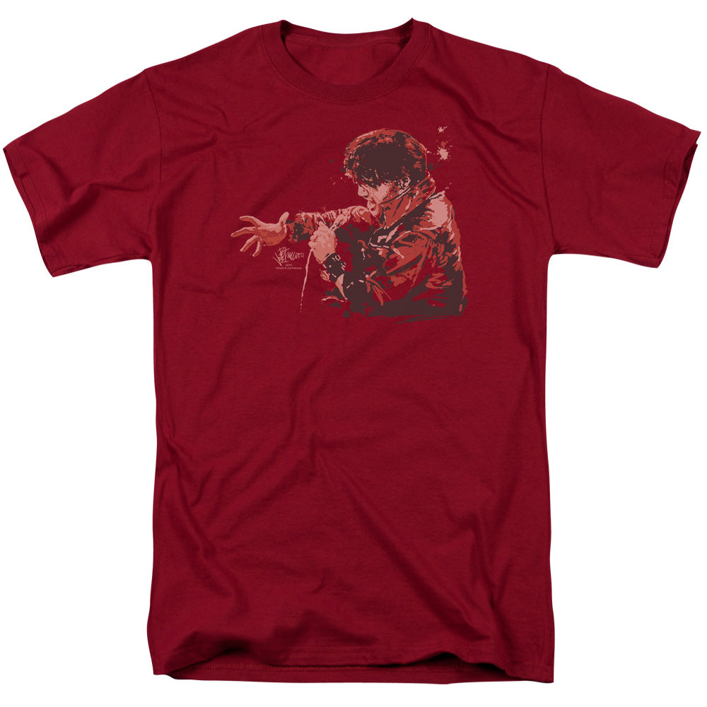 Elvis Presley Red Comback Mens T Shirt Cardinal Officially Licensed