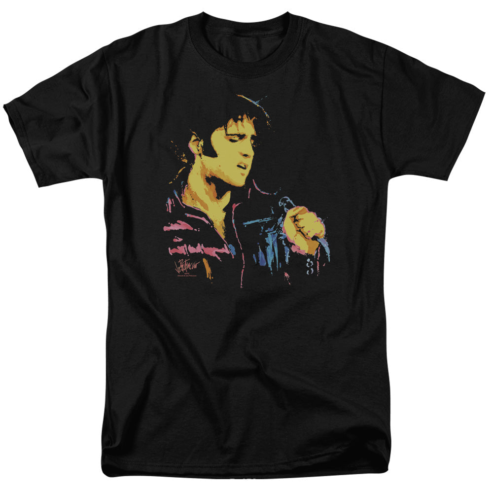 Elvis Presley Neon Elvis Mens T Shirt Black Officially Licensed
