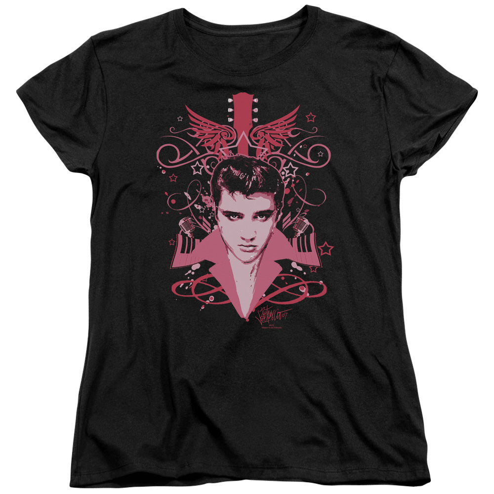 Elvis Presley Lets Face It Womens T Shirt Black Officially Licensed
