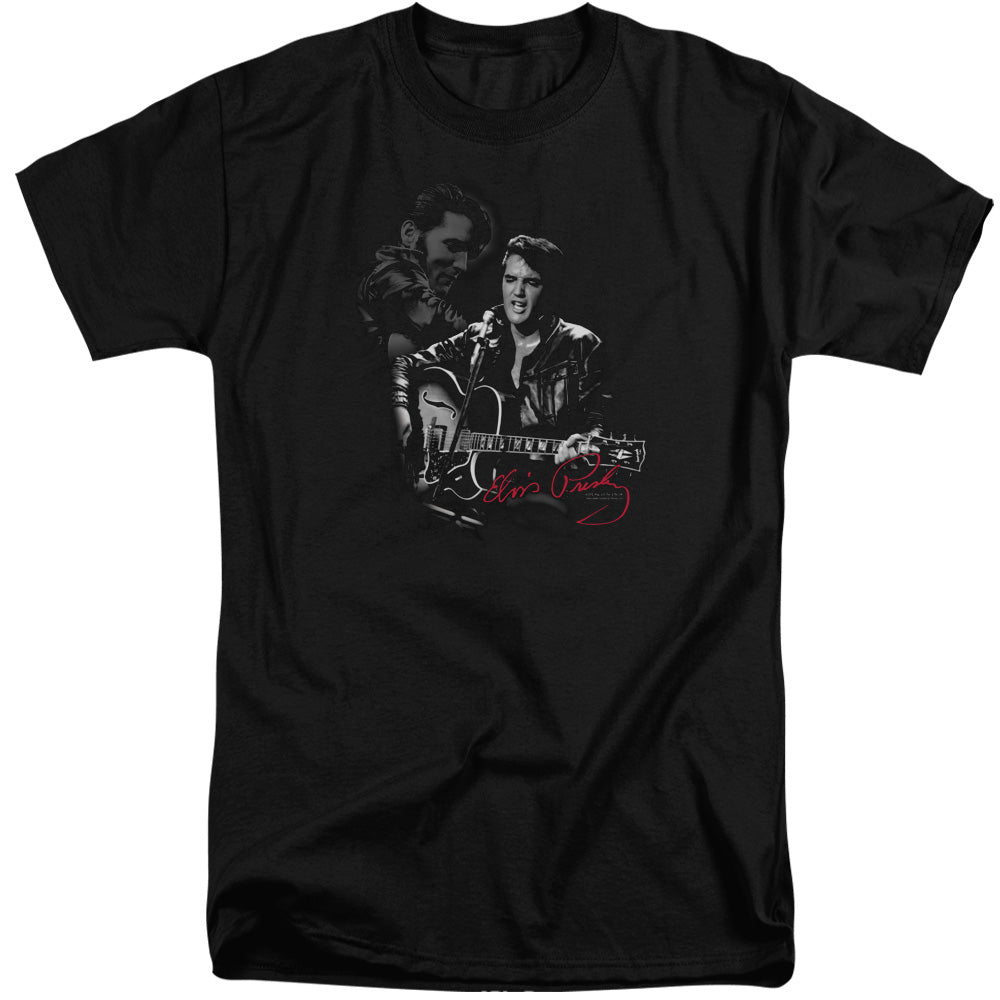 Elvis Presley Show Stopper Mens Tall T Shirt Black Officially Licensed
