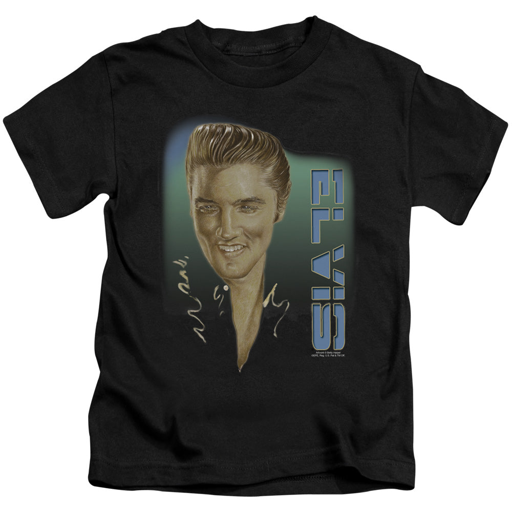 Elvis Presley Elvis 56 Juvenile Kids Youth T Shirt Black Officially Licensed