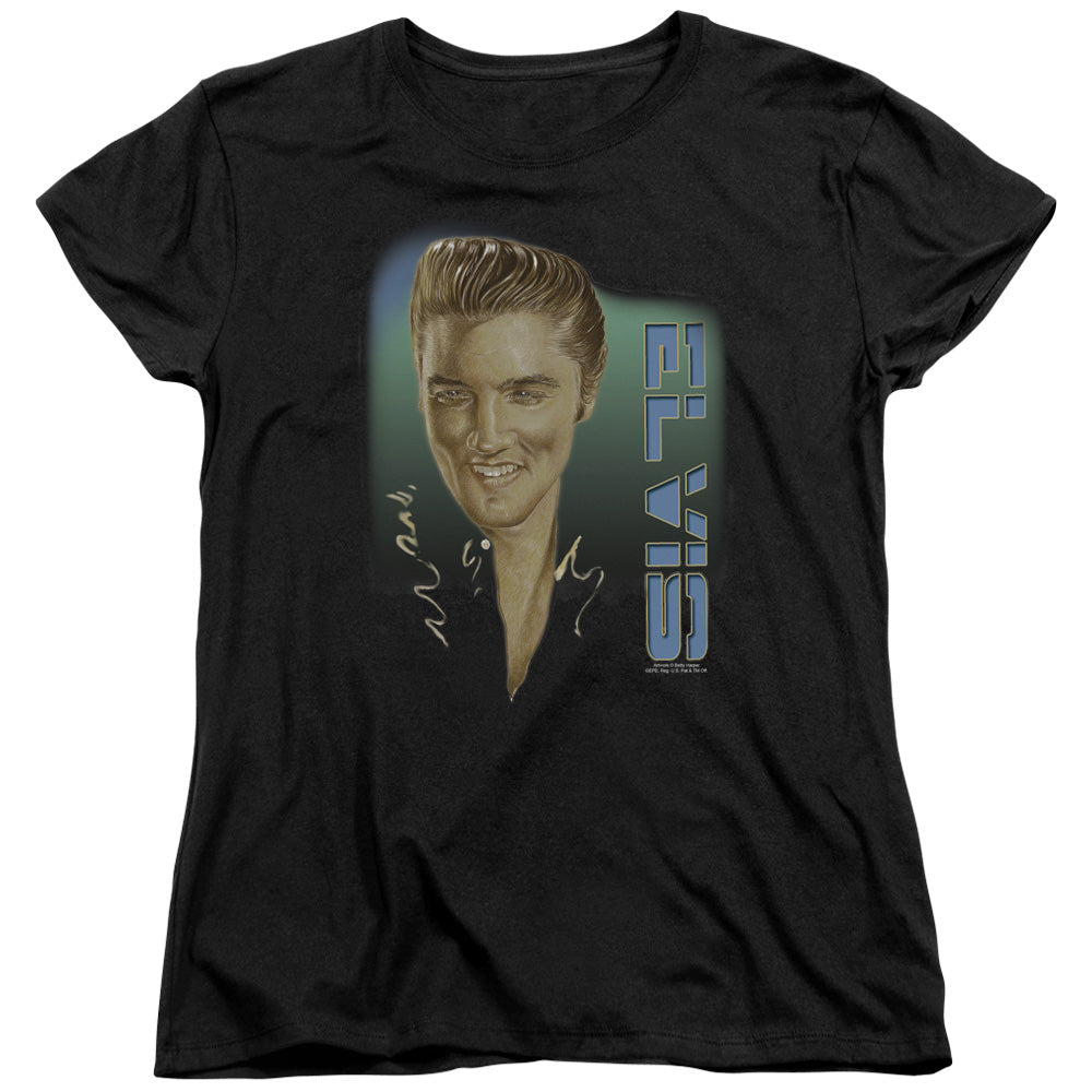Elvis Presley Elvis 56 Womens T Shirt Black Officially Licensed