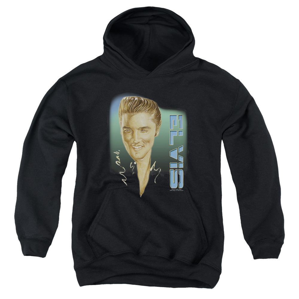 Elvis Presley Elvis 56 Kids Youth Hoodie Black Officially Licensed