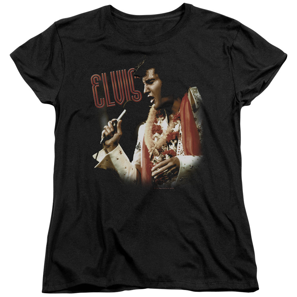 Elvis Presley Soulful Womens T Shirt Black Officially Licensed