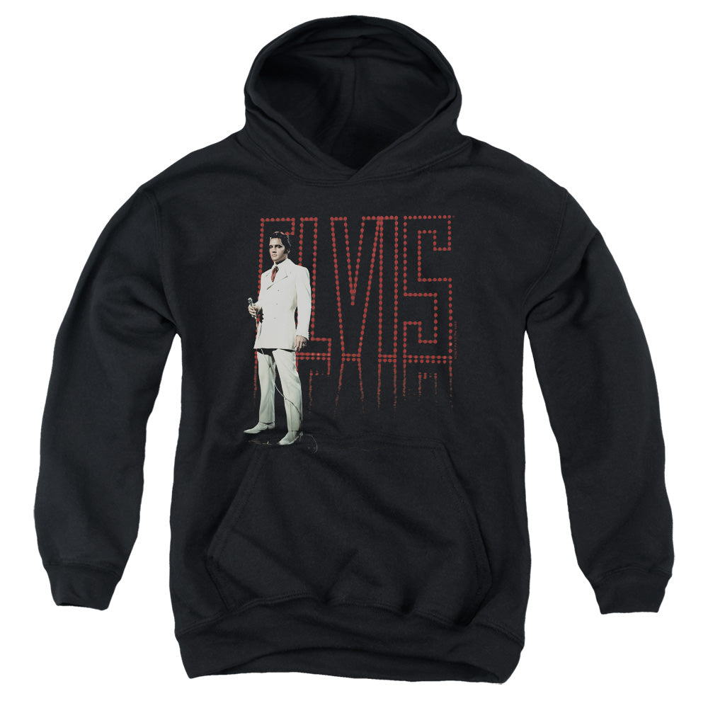 Elvis Presley White Suit Kids Youth Hoodie Black Officially Licensed